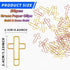 Cross Paper Clips - 20 Pack (Gold & Rose Gold) Bible & Journal Clips - Journaling Bookmarks Paperclips for Office School Home Use - Also Perfect for Bible Study and Christian Journaling Supplies