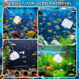 2-Pack Aquarium Fish Net - 3.3In & 2.6in Fishes Tank Shrimp Net Debris Cleaning Tools - Fast-Dry Mesh Scoop with Extendable Handle - Small Fish Net for Fish Tank for Shrimp & Bettas
