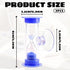 2-Pack 2 Minute Hourglass Sand Timer with Suction Cup - Unbreakable Sucker Sand Clock Timer 2 min -Plastic Mini Sand Watch -Reminde Kids Brushing Time