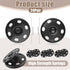 24Set 1Inch/25mm Large Sew-on Snap Buttons for Clothes - Sew on Snaps Sewing Snaps for Fabric - Metal Snaps Fasteners Press Studs Buttons for Sewing Clothing, Black