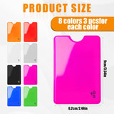 24-Pack Travel RFID Blocking Sleeves - 2.48'' x 3.58'' Multicolor Identity Theft Protection Secure Cred Card Protecor Holders - Waterproof aluminum Foil Slim Design easily into your Wallet