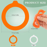 6PCS Silicone Jar Gaskets 3.75Inch Rubber Seals Rings for Glass Jars Airtight Gasket Sealing Rings for Regular Mouth Canning Jars,Leak Proof Rubber Jar Seals Fits Most Sizes Glass Mason Jar Lids