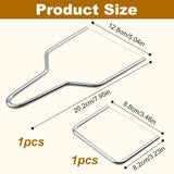 2-Pack Stainless Steel Wire Cheese Slicer - 2 Sizes Hand Held Cheese Butter Block Cutter for Cheddar, Gruyere, Raclette, Mozzarella - Easy And Fast Cutting Hard Or Semi Hard Block Cheeses