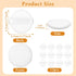 12Pcs White Makeup Puffs, 2 Inch Mini Round Setting Makeup Puffs Reusable Crystal Velvet Beauty Make up Tools for Loose Powders Liquid Foundation Cosmetic Soft Face Blending