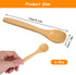 6PCS Bamboo Spoons, Mini Wooden Spoons 5.12 Inch, Multi-purpose Small Teaspoons for Condiments Spices Honey Ice Cream Coffee Kitchen & Serving Utensils