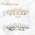 2Pcs Pearl Barrettes for Women,Classic Pearl Hair Clips French Bridal Hair Pins for Party Wedding Fancy Barrettes Christmas Gifts