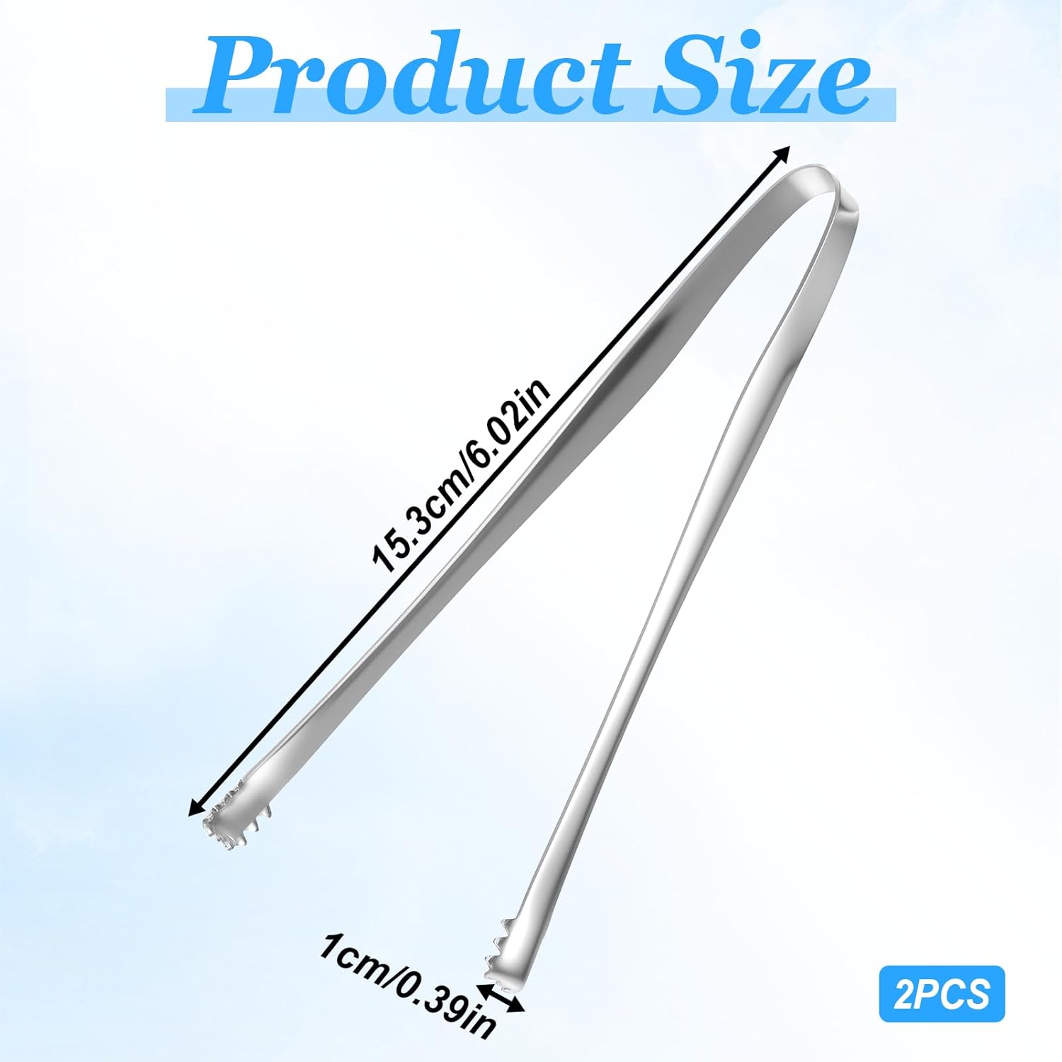 2PCS Egg Chalaza Removal Tool,Stainless Steel Tongs,Toothed Design Eggshell Fragment Membrane Remover Tong,Multipurpose Kitchen Tool for Cooking Food Cake Bakers Pastry Chefs