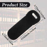 Neoprene Wine Bottle Carrier, Insulated Tote Bag, Protective Champagne & Beer Bottle Holder for Beer Water Bottles Restaurant, Travel, Gifting (Black)