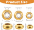 36Pcs Stopper Beads for Bracelets,Spacer Beads with Rubber Gold Silver Slider Bead Adjustable Charm Stoppers for Bracelets Locating Rings for DIY Jewelry Making,6/8/10mm