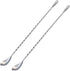 Bar Spoon Cocktail Mixing Stirrers for Drink, Stainless Steel 12 Inches Long Handle, Silver 2 Pieces