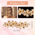 Champagne Rhinestone Hair Clips,Shimmeroo Fancy Hair Clips for Women,Flower Crystal Hairs Clip for Elegant Wedding & Party Barrettes