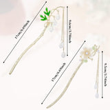 2PCS Chinese Hair Sticks,Lily of the Valley Hairpin Fringed Flowers Decor Hairstick for Women Headdress Fork for Women Hanfu Accessories