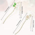 2PCS Chinese Hair Sticks,Lily of the Valley Hairpin Fringed Flowers Decor Hairstick for Women Headdress Fork for Women Hanfu Accessories
