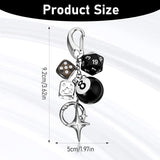 8 Ball Dice Keychain Charms,Y2K Bag Charm for Handbags Cool Purse Charms Key Chain Accessories Charm for Women