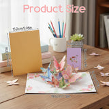 Butterfly Pop up Birthday Cards for Women, Pink Butterfly Waltz 3D Greeting Card for Birthday Anniversary Women’s Day Wedding Thank You Mother Wife Grandma