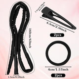Extended Heatless Curls for Women, 63Inch No Heat Curls Overnight Headband for Long & Short Hair Soft Sleeping Curler, Flexible Creates Wavy Hair Without Damage (Black)