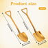 2PCS Mini Gold Shovel Spoons, Stainless Steel Shovel Spoons Square Head Pointed Reusable Spoon Set for Coffee Dessert Ice Cream Tea Appetizers New Home Couples Gift