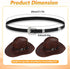 Cowboy Hat Band for Men, Adjustable Cowboy Hat Accesories for Western Fedora Panama Belts Leather Cowgirl Hatbands