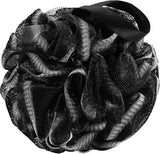 Shower Bath Sponge XL 75g Soft Shower Loofahs Balls for Body Wash Men Women Bathroom Accessories, 1 Pack, Black