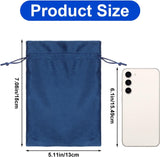 Shimmeroo 4PCS 7x5 Inch Drawstring Pouch, Soft Gift Bags Dice Bag Drawstring Favor Bags for Tarot Rune Jewelry Crystal Wedding Party Candy Bag(4 Colors)