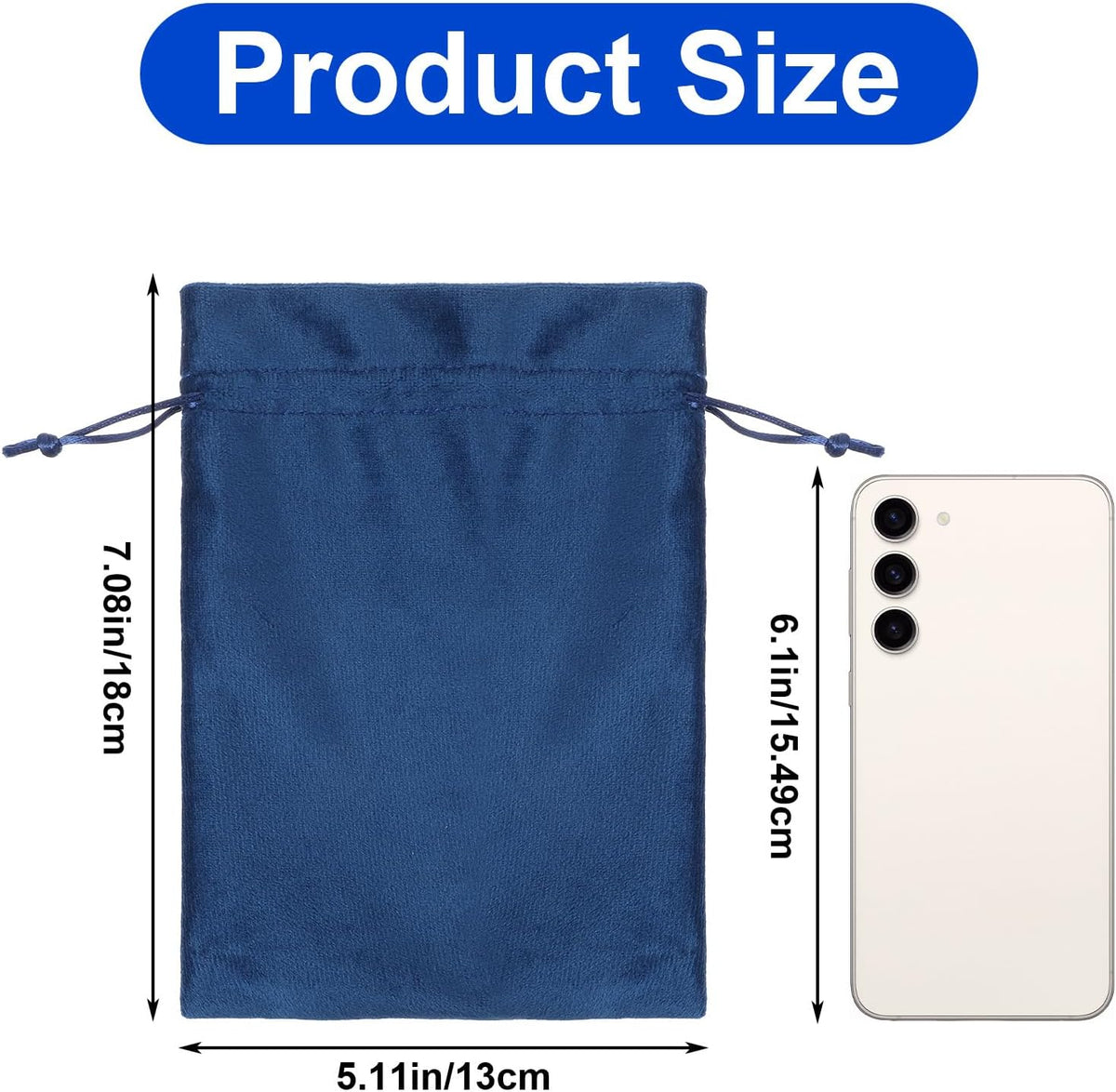 Shimmeroo 4PCS 7x5 Inch Drawstring Pouch, Soft Gift Bags Dice Bag Drawstring Favor Bags for Tarot Rune Jewelry Crystal Wedding Party Candy Bag(4 Colors)