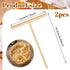 2 Pcs Crepe Spreader 6.1 Inches x 4.7 Inches Natural Wooden Crepe Spatula, Pancake Batter Spreader, Wooden T-Shaped Tool Stick for Crepes Wood Crepes Maker Pancake Maker Tool
