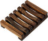 Natural Wooden Soap Dish Soap Saver Holder Soap Tray for Bathroom, Biodegradable, Zero Waste, Plastic Free, Charcoal Color
