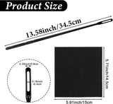 6Pcs Flute Cleaning Kit, 3Pcs Flute Cleaning Rod with 3Pcs Cleaner Polishing Cloth, Flutes Cleaner Swabs Stick Tools for Flutes Maintenance