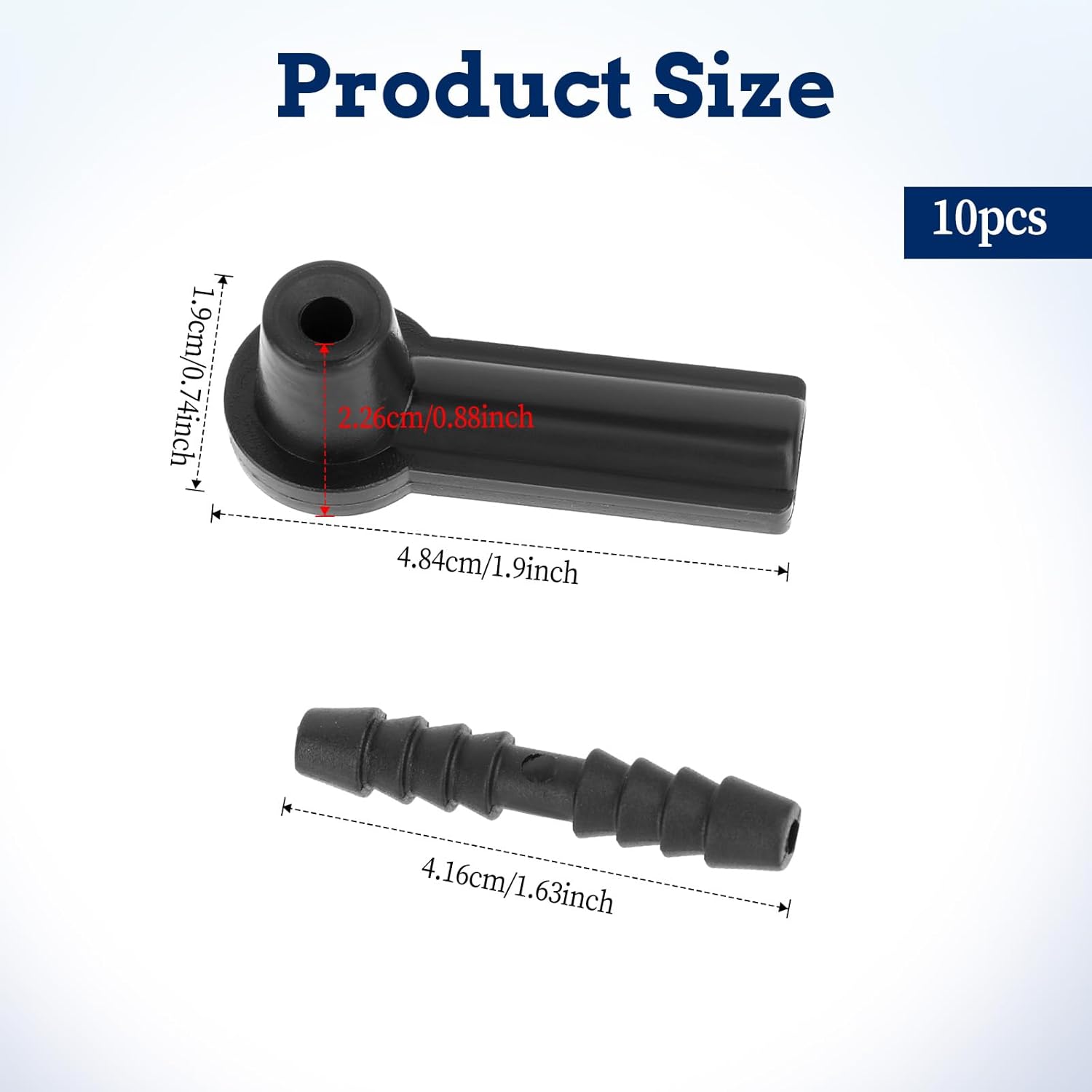 5 Pack Brake Bleeder Hose Bottle Fluid Bleeding Connector Adapter Joint for Oil Air Hose Changer Exchange Pipe System Tool Kit Pumping Nipple for Cars Trucks Vehicles Automotive Emptying Pump Replace