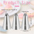 3 Pcs Open Star Cake Decorating Tip 