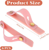 6Pcs Finger Loop Phone Grip Phone Finger Holder Universal Cell Phones Strap Grip Holder Telescopic Phones Strap Stand for Back of Loop Most Case