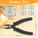 Jump Ring Pliers with Jump Ring Opener Finger Tools with Split Rings Plier, Rings Pliers & Jumps Tool for Jewelry Plier Tool, Stainless Steel Crimping Tools for Jewelry Making Circle