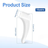 16 Pairs Glasses Ear Hook Eye Glasses Ear Grippers Silicone Anti Slip Eyeglass Holder, Eyeglasses Grip Hooks Safety Eyewear Retainer for Sunglasses Temple Tips Sleeve Retainers for Eyeglass