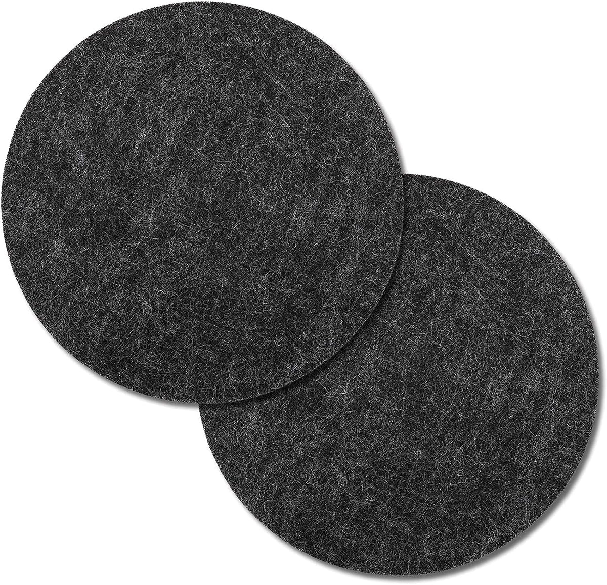 4 PCS Coasters, Eco-Friendly 100% Biodegradable Absorbent Felt Coasters for Drinks Bar Home, 4 Inch (Black Round)