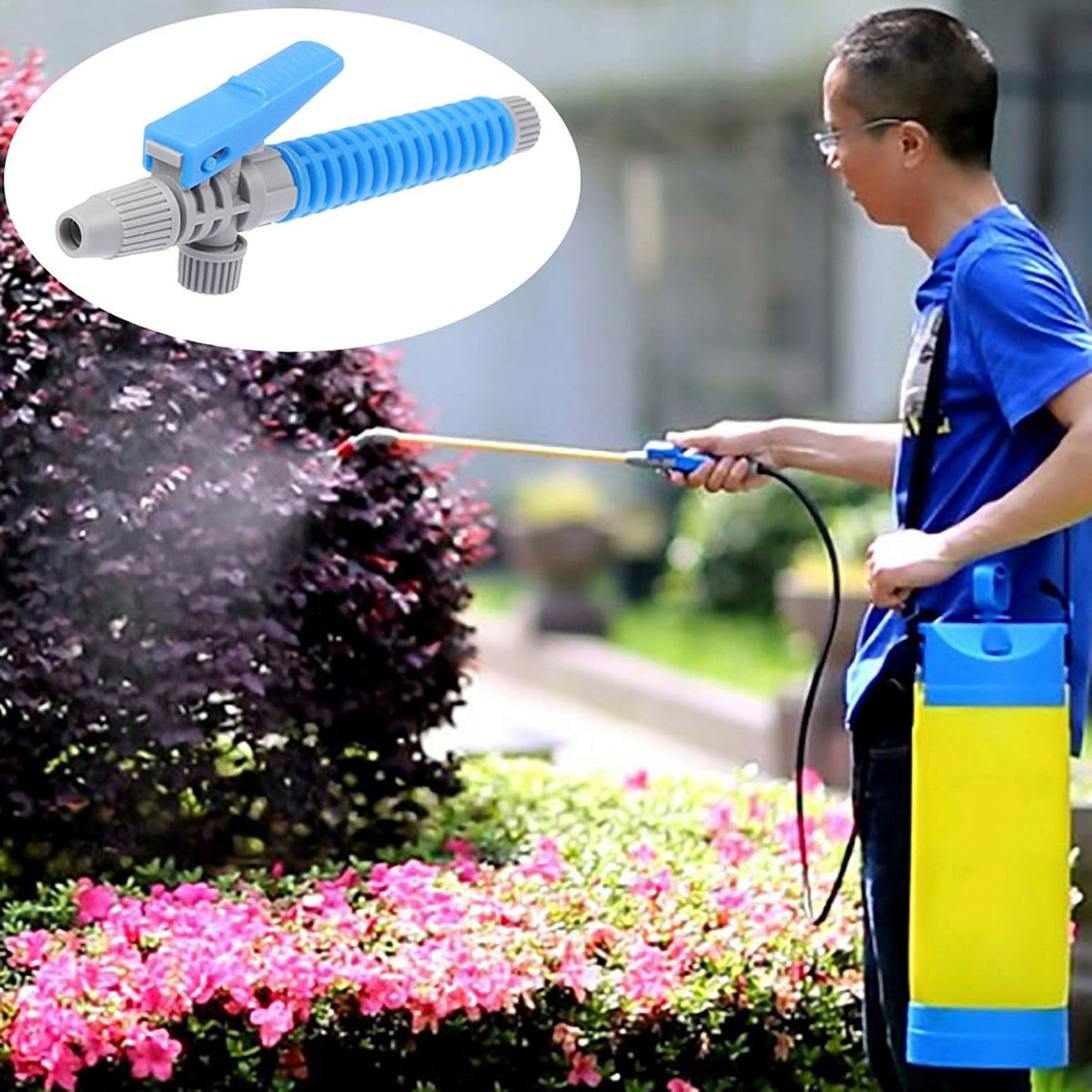 1Pc Random Color 3L/5L/8L Trigger Sprayer Handle Agricultural Sprayers Accessory Part Garden Sprayer Switch Head Watering Tool, Lawn and Garden Sprayers