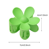 Yellow Hair Claw Clips Flower Shaped Plastic Jaw Anti-scratch Smell-less Useful Hold Tightly Light Hair Accessories Hair Clips