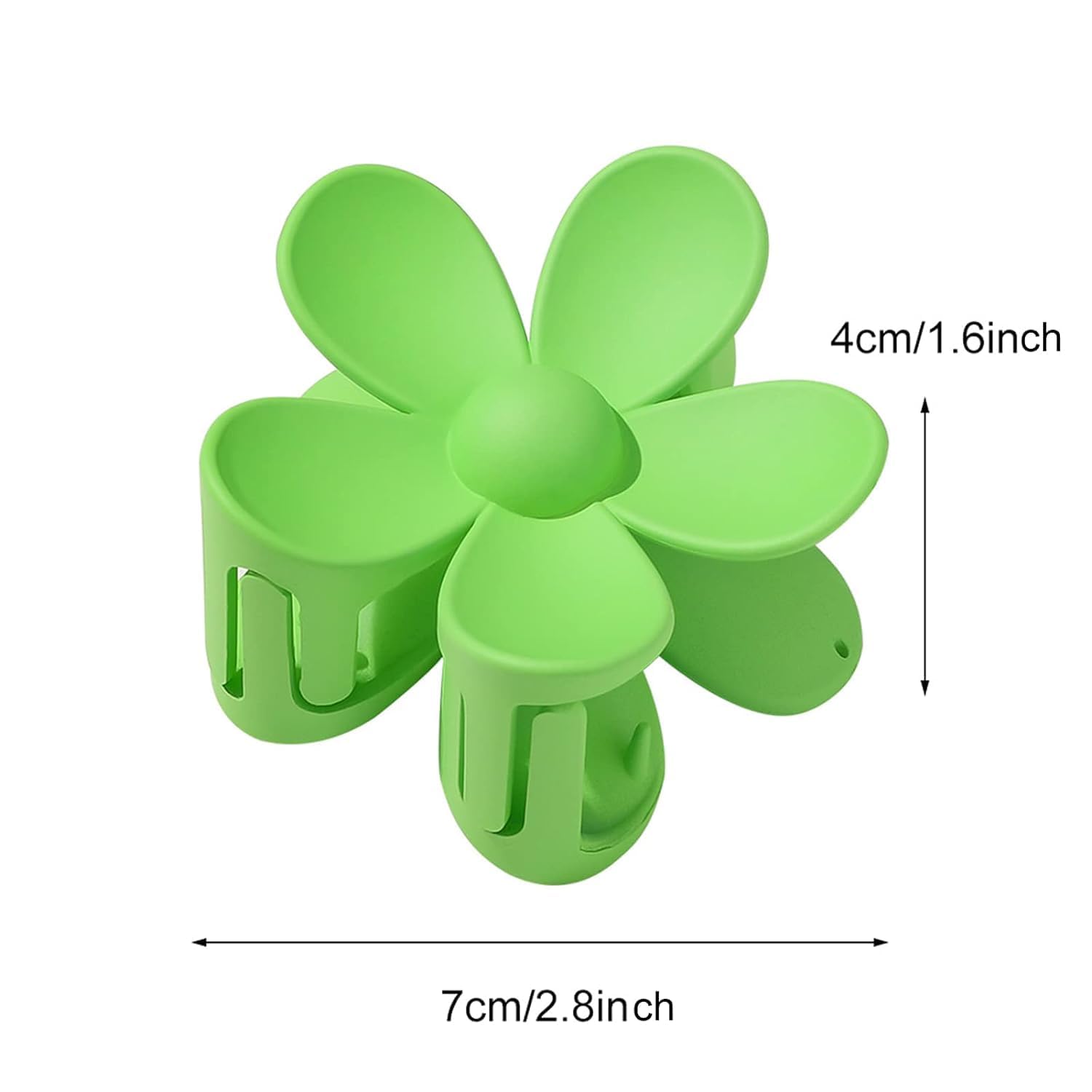 Yellow Hair Claw Clips Flower Shaped Plastic Jaw Anti-scratch Smell-less Useful Hold Tightly Light Hair Accessories Hair Clips