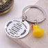 Inspirational Duck Keychain, Cute Lucky Duck Charm Keyring for Friends Teens, Positive Affirmation Duckling Gift