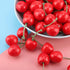 20Pcs Red Artificial Cherries, Realistic/Lifelike Fruit Cherry Ornament, Home Kitchen Party Decoration & Photography Prop, Plastic, 1x1x0.2 inches