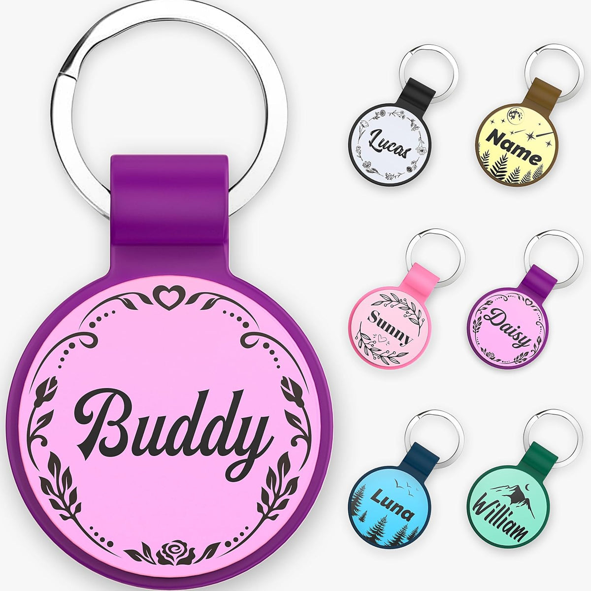 Handmade Teacher Lanyard | Stylish Silicone Beaded Design with Breakaway Clasp Personalized Name Tag Black Wood Disc for ID Badges and Keys 