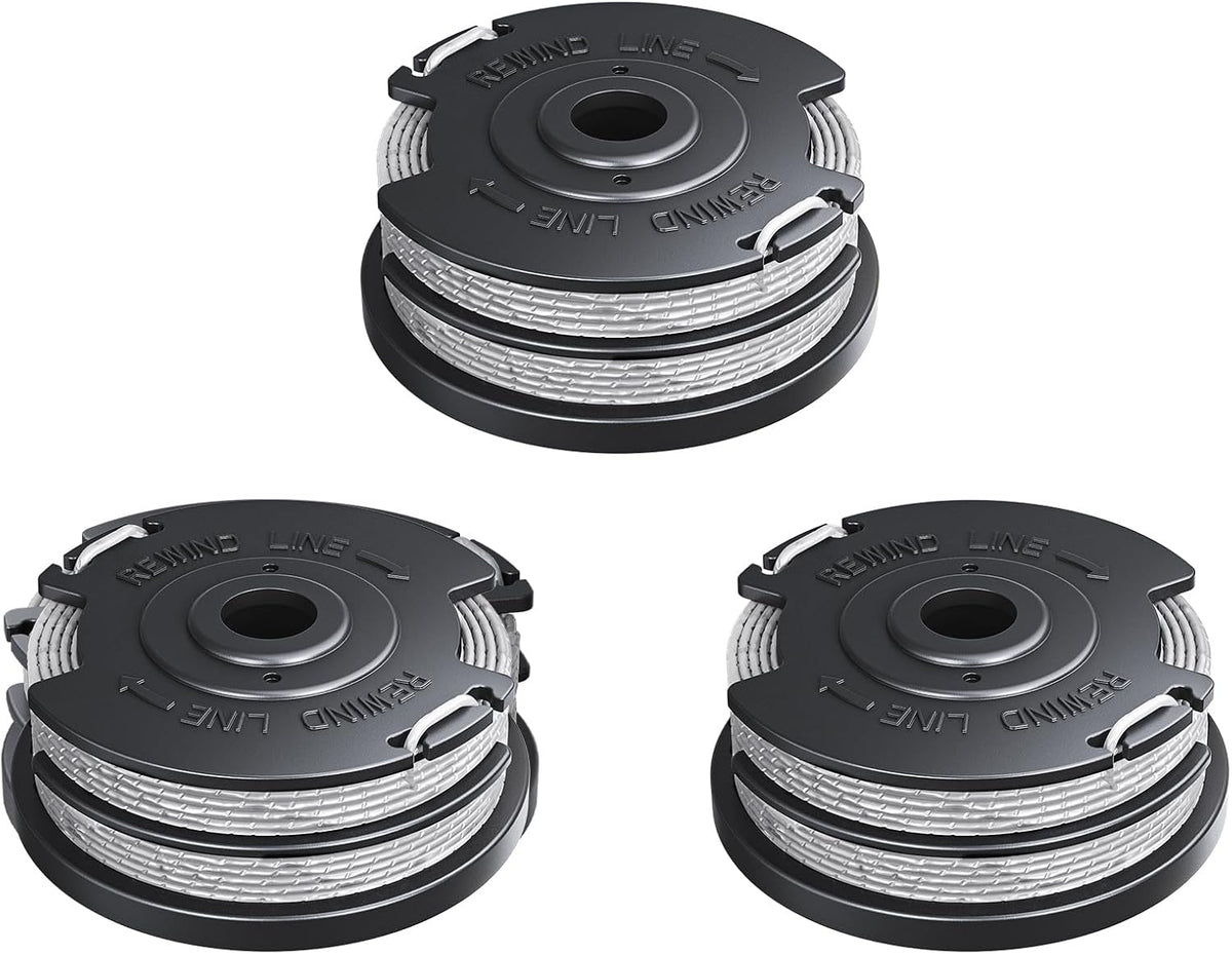 Weed Wacker String Compatible with Greenworks, Dual String Trimmer Replacement Spool for Greenworks Weed Eater String Trimmers(3 Pack)