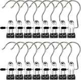 Boot Hangers Clips, 16 Pack Laundry Hooks Hanging Clips Clothes Pins Closet Hanger Organizer Clamps Socks Towel Clips Heavy Duty Clothespins Bulk Hanger Clips for Closet Travel Pants Socks Handbags
