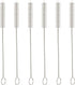 Straw Cleaner Brush Set, 6-Piece Set of Long Cleaning Brushes for Tumbler, Water Bottle, Sippy Cups, Pipes, Tubes, Stainless Steel Drinking Straws, Glass Silicone Metal Straws or Hummingbird Feeders