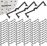 Black Peg Locks Plastic Pegboard Hook Locks Pegboard Display Hook Organizer Fixer Peg Board Hook Clip Retainers Pegboard Hook Organizer for Standard 1/4" and 1/8" Pegboard（60Pcs）