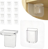 12 Pcs Punch Free Shelf Support Pegs Self Adhesive Shelves Clips Shelf Pegs for Shelves No Drill Shelf Bracket Holders Pin for Kitchen Cabinet Book Shelves Closet Clapboard Layer (1-Peg)