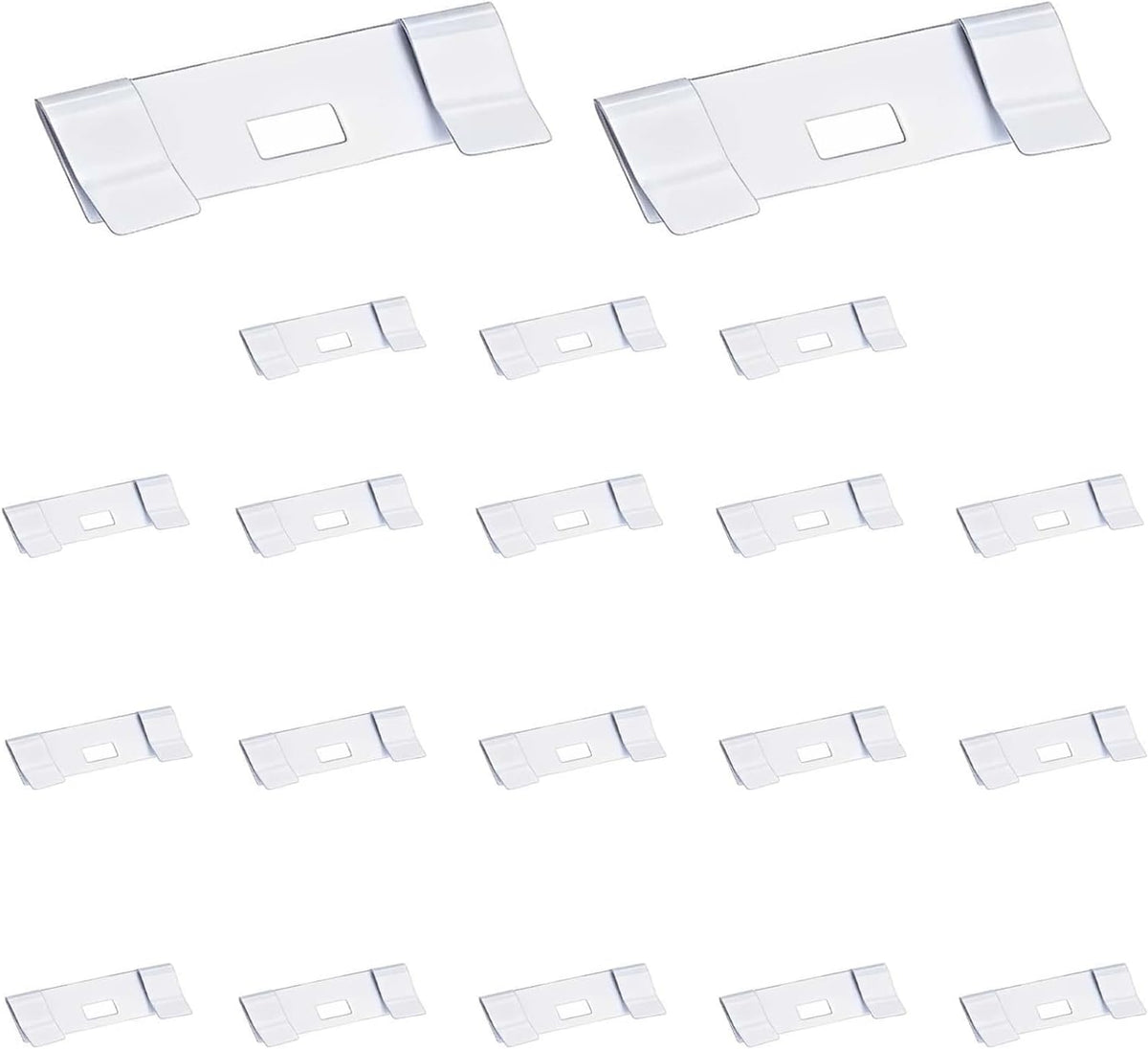 20 PCs Vertical Blind Repair Vane Metal Tabs Replacement Fixer Kit for Slats