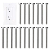 Extra Long Outlet Screws 6-32 x 1-1/2 Inches Electrical Outlet Screws 304 Stainless Machine Screws - 30 Pack