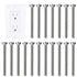 Extra Long Outlet Screws 6-32 x 1-1/2 Inches Electrical Outlet Screws 304 Stainless Machine Screws - 30 Pack