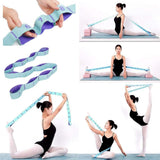 Nitpicker Stretching Straps Hamstring Stretcher Device Elastic Exercise Band Yoga mat Carrying Straps Leg Exercise Equipment Stretching Strap with Loops for Flexibility Stretch Strap 11 Loops
