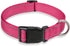Reflective Dog Collar with Buckle Adjustable Safety Nyl Collars for Small Medium Large Dogs, Pink S